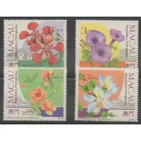 Macao - 1991 - No 644/647 - Fleurs Nouvel Arrivage