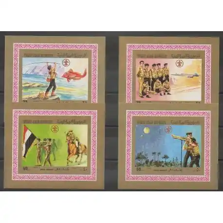 Yémen - République arabe - 1980 - BI des no 328/331 - Scoutisme Prix Promo