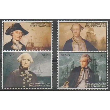 Nevis - 2005 - No 1842/1845 - Histoire militaire - Navigation Meilleur Choix