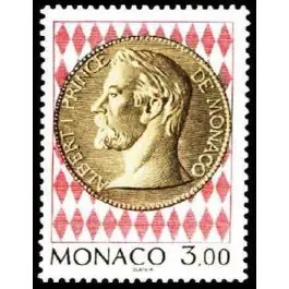 Livraison Gratuite Timbre de collection Monaco - 1945