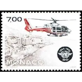 Authentique Timbre de collection Monaco - 1952