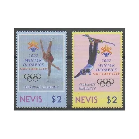 Nevis - 2002 - No 1592/1593 - Jeux olympiques d'hiver Original