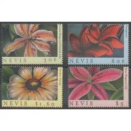 Nevis - 2000 - No 1445/1448 - Fleurs Nouvelle Collection