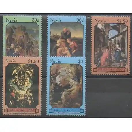 Nevis - 1999 - No 1295/1299 - Noël - Peinture Offre Exclusive