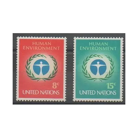 Nations Unies (ONU - New-York) - 1972 - No 222/223 - Environnement Pas Cher