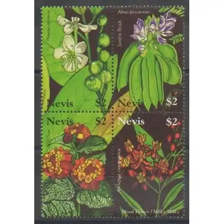 Nevis - 2007 - No 1947/1950 - Fleurs Vente Flash