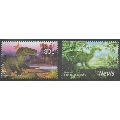 Offre Spéciale Nevis - 2005 - No 1866/1867 - Animaux préhistoriques