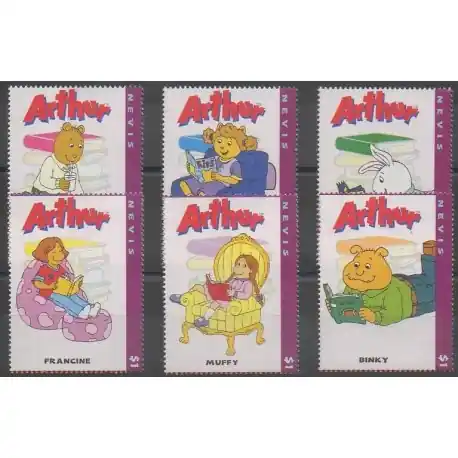 Nevis - 2004 - No 1769A/1769F - Dessins Animés - BD Affaire À Saisir