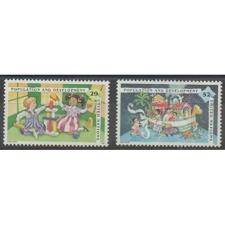 Nations Unies (ONU - New-York) - 1994 - No 663/664 Expédié Aujourd’hui