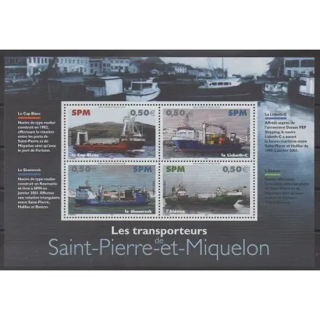Livraison Express Saint-Pierre et Miquelon - Blocs et feuillets - 2004 - No BF10 - Navigation