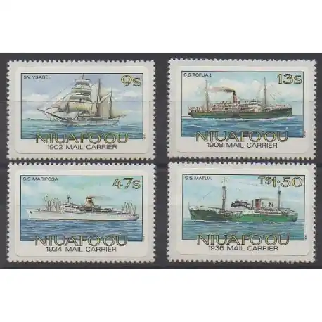 Premium Tonga - Niuafo'ou - 1985 - No 54/57 - Navigation - Service postal