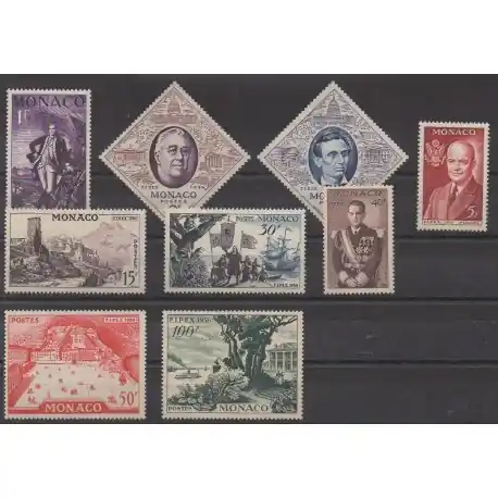 Monaco - 1956 - No 444/452 - Philatélie Quantité Limitée