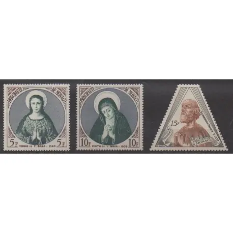 Monaco - 1955 - No 437/439 - Religion Vente Flash