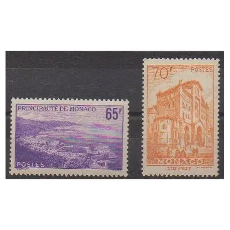 Monaco - 1957 - No 487/488 - Sites - Églises Prix Promo