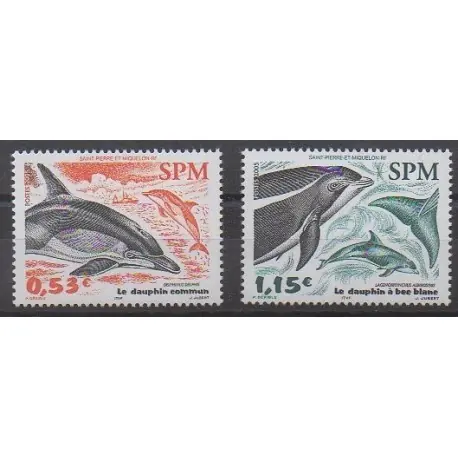 Bon Plan Saint-Pierre et Miquelon - 2005 - No 843/844 - Mammifères - Vie marine