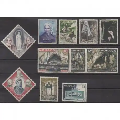 Achat Immédiat Monaco - 1958 - No 492/502 - Religion