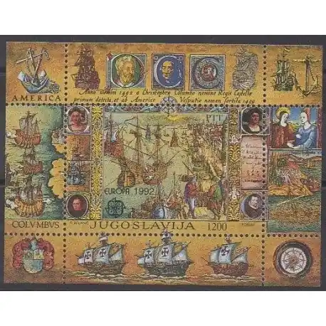 Yougoslavie - 1992 - No BF40 - Christophe Colomb - Europa Must-Have