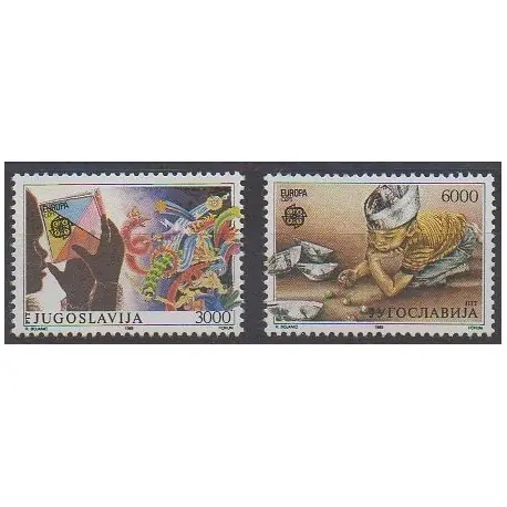 Yougoslavie - 1989 - No 2222/2223 - Enfance - Europa Must-Have