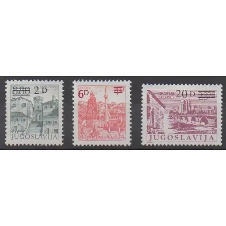 Prix Réduit Yougoslavie - 1984 - No 1969/1971 - Sites