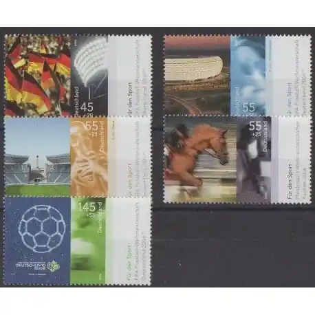 Authentique Allemagne - 2006 - No 2342/2346 - Sports divers