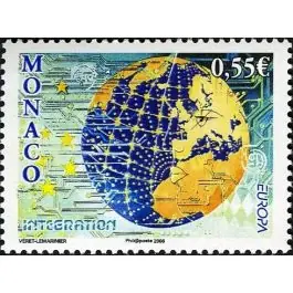 Commander Vite Timbre de collection Monaco - 2543