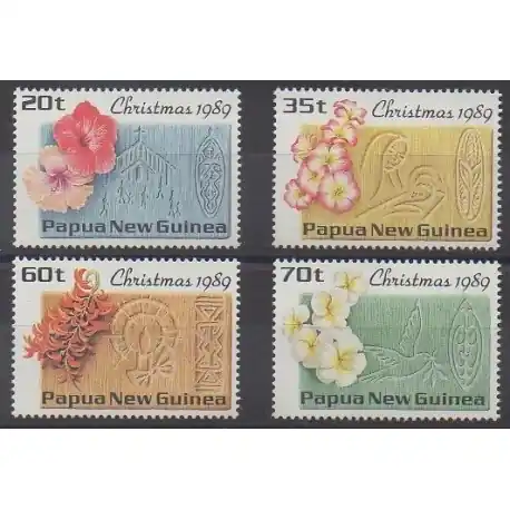 Nouvel Arrivage Papouasie-Nouvelle-Guinée - 1989 - No 601/604 - Noël