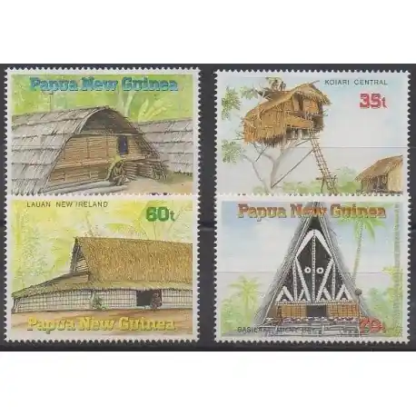 Papouasie-Nouvelle-Guinée - 1989 - No 587/590 Artisanat
