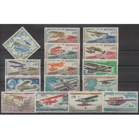 Monaco - 1964 - No 637/651 - Aviation Must-Have