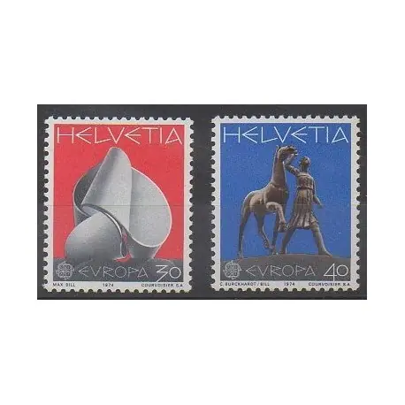 Meilleur Choix Suisse - 1974 - No 954/955 - Art - Europa