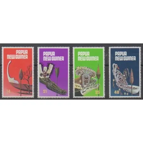 Certifié Papouasie-Nouvelle-Guinée - 1979 - No 363/366 - Art