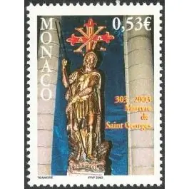 Authentique Timbre de collection Monaco - 2380