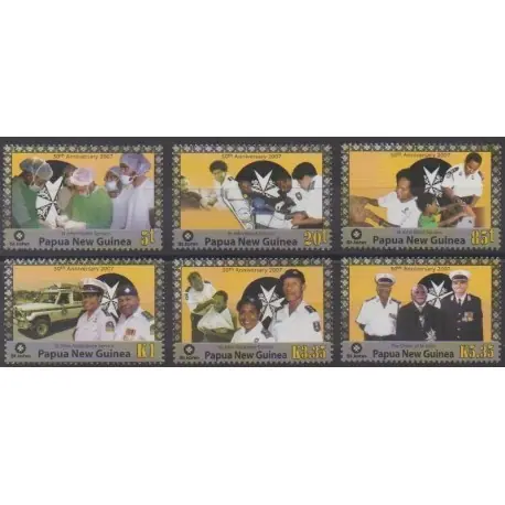 Papouasie-Nouvelle-Guinée - 2007 - No 1183/1188 - Santé ou Croix-Rouge Remise