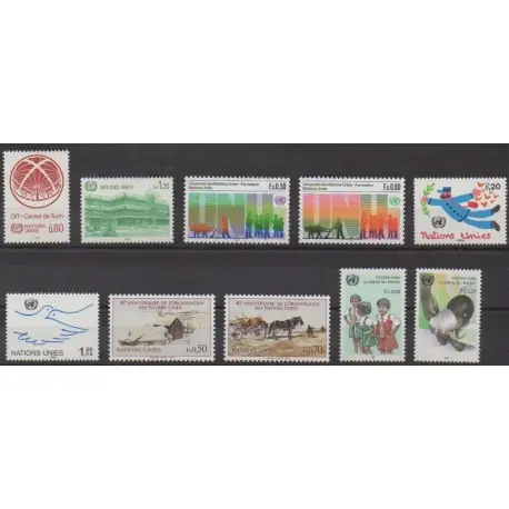 Nations Unies (ONU - Genève) - 1985 - No 127/136 Prix Bas