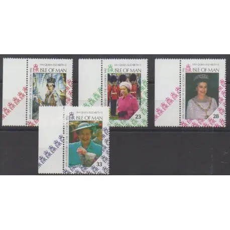 Prix Réduit Man (Ile de) - 1992 - No 526a/529a - Royauté - Principauté