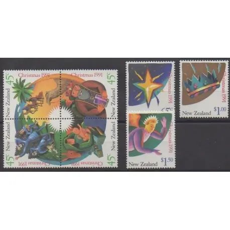 Meilleur Prix Nouvelle-Zélande - 1991 - No 1145/1151 - Noël