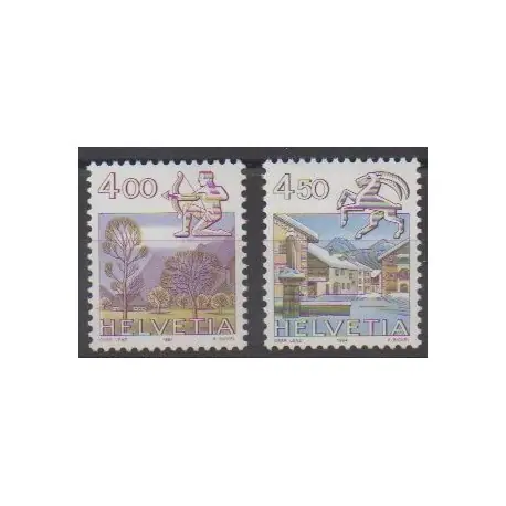 Prix Bas Suisse - 1984 - No 1194/1195 - Horoscope