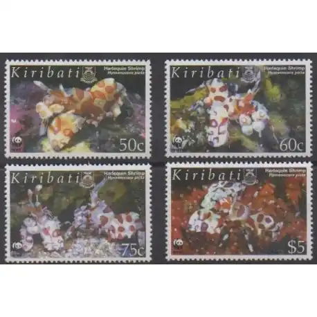 Kiribati - 2005 - No 591/594 - Vie marine - Espèces menacées - WWF En Vogue