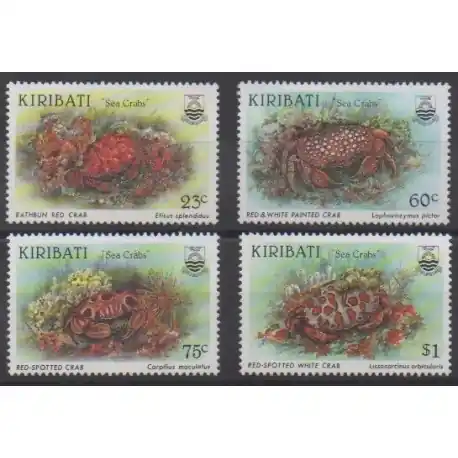 Kiribati - 1996 - No 379/382 - Vie marine Seulement Aujourd’hui