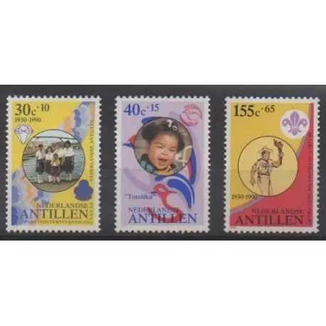 Antilles néerlandaises - 1990 - No 867/869 - Scoutisme Original