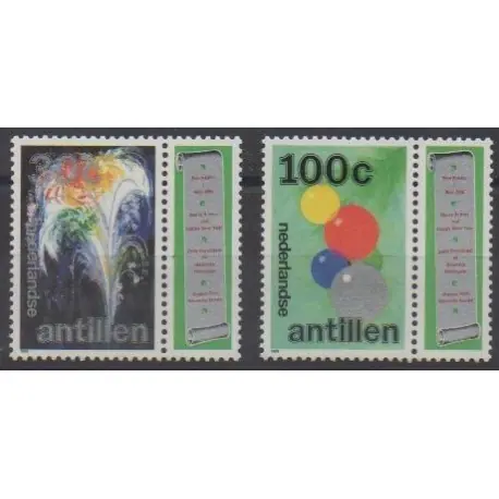 Certifié Antilles néerlandaises - 1989 - No 859/860