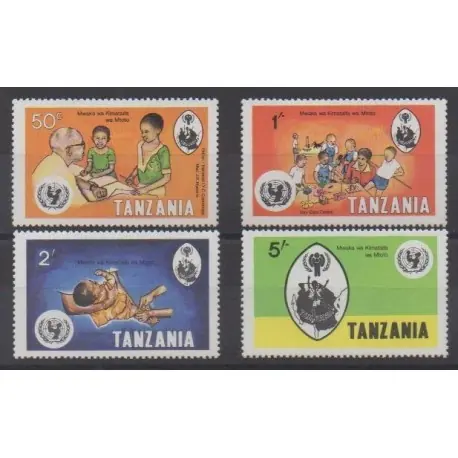 Nouveauté Tanzanie - 1979 - No 125/128 - Enfance