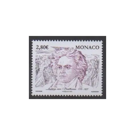 Monaco - 2020 - No 3236 - Musique - Beethoven Livraison Mondiale