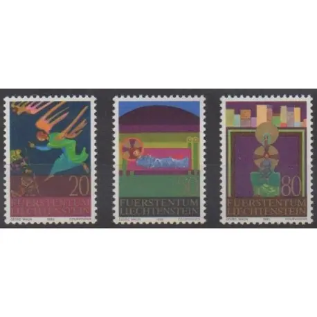 Populaire Liechtenstein - 1980 - No 702/703 - Noël