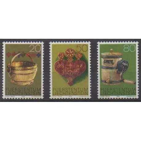 Liechtenstein - 1980 - No 688/690 - Artisanat ou métiers Pas Cher
