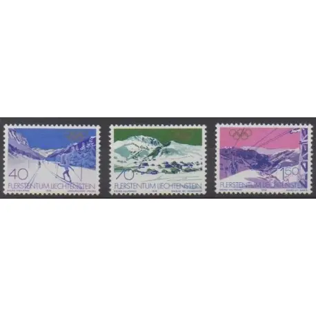 Liechtenstein - 1979 - No 679/681 - Jeux olympiques d'hiver Soldes