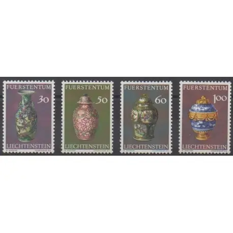 Prix Choc Liechtenstein - 1974 - No 545/548 - Art