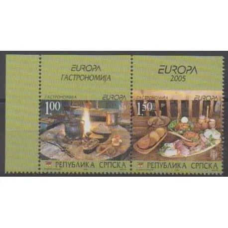 Prix Promo Bosnie-Herzégovine République Serbe - 2005 - No 306/307 - Gastronomie - Europa