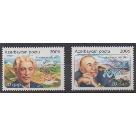 Azerbaïdjan - 2006 - No 543/544 - Littérature Promotion