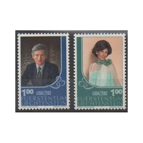 Liechtenstein - 1982 - No 738/739 - Royauté - Principauté - Philatélie Petit Prix