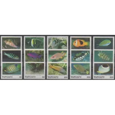 Vanuatu - 1987 - No 769/783 - Vie marine Livraison Express